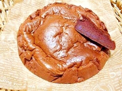 共立て☆スフレ風チョコレートケーキ